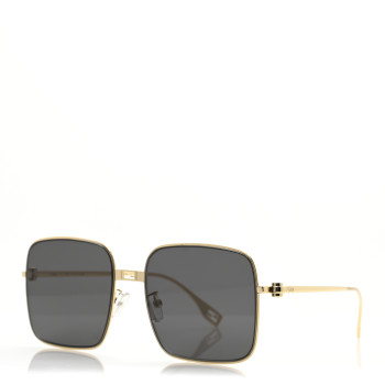 FENDI Metal FF Square Sunglasses FE40123U Gold