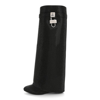 GIVENCHY Crystal Shark Lock Pant Boots 38.5 Black