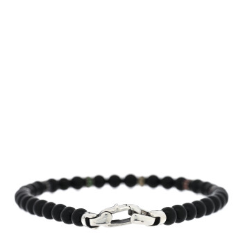 DAVID YURMAN Sterling Silver Black Onyx Sapphire Ruby Black Onyx Garnet Spiritual Beads Rainbow Bracelet DAVID YURMAN Sterling Silver Black Onyx Sapphire Ruby Black Onyx Garnet Spiritual Beads Rainbow Bracelet