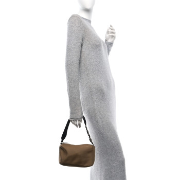 ALEXANDER WANG Nylon Canvas Heiress Sport Shoulder Bag Cognac