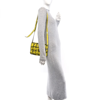 BOTTEGA VENETA Patent Maxi Intrecciato Padded Cassette Crossbody Bag New Chartreuse Black