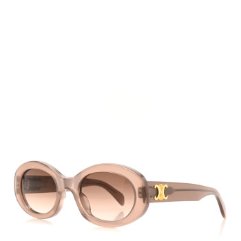 CELINE Acetate Triomphe 01 Sunglasses CL 40194U Milky Hazelnut