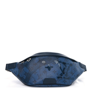 LOUIS VUITTON Monogram Aquagarden Discovery Bumbag Abyss Blue