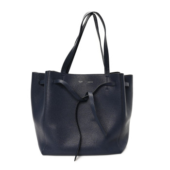 CELINE Soft Grained Calfskin Small Belt Cabas Phantom Navy