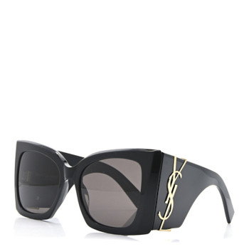 SAINT LAURENT Acetate Blaze Sunglasses SL M119 Black