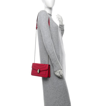 BULGARI Calfskin Serpenti Forever Crossbody Bag Pink BULGARI Calfskin Serpenti Forever Crossbody Bag Pink