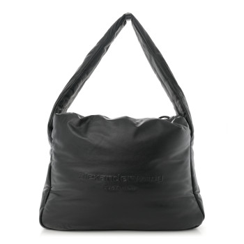 ALEXANDER WANG Lambskin Large Ryan Puffer Bag Black