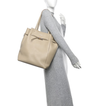 GIVENCHY Calfskin Voyou Medium North South Tote Natural Beige