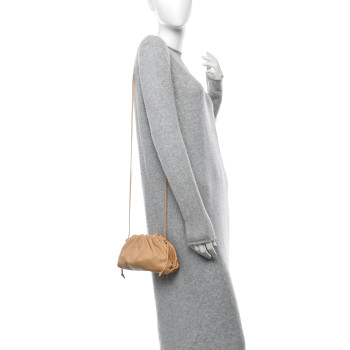 BOTTEGA VENETA Butter Calfskin The Mini Pouch Almond