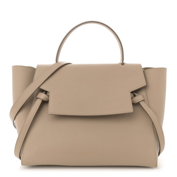 CELINE Grained Calfskin Mini Belt Bag Light Taupe