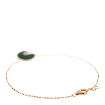 CARTIER 18K Pink Gold Diamond Malachite Amulette de Cartier Bracelet CARTIER 18K Pink Gold Diamond Malachite Amulette de Cartier Bracelet