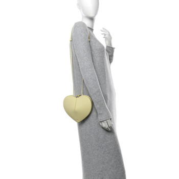 ALAIA Calfskin Le Coeur Bag Jaune Pale ALAIA Calfskin Le Coeur Bag Jaune Pale