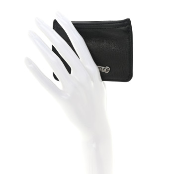 CHROME HEARTS Grained Calfskin Dagger Coin Pouch Black