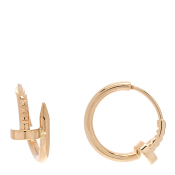 CARTIER 18K Yellow Gold Juste Un Clou Hoop Earrings CARTIER 18K Yellow Gold Juste Un Clou Hoop Earrings