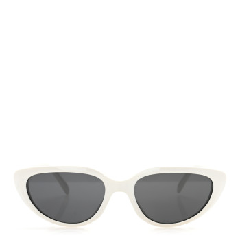 CELINE Acetate Cat Eye Sunglasses CL40220U White