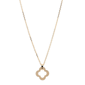 VAN CLEEF & ARPELS 18K Yellow Gold Byzantine Alhambra Pendant Necklace