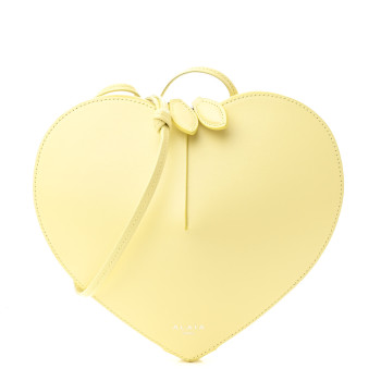 ALAIA Calfskin Le Coeur Bag Jaune Pale ALAIA Calfskin Le Coeur Bag Jaune Pale