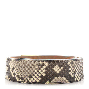 FENDI Snakeskin FF Belt 95 38 Brown Multicolor