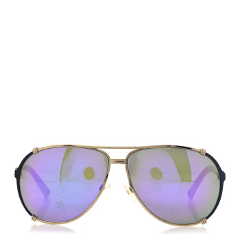CHRISTIAN DIOR Mirrored Chicago 2 Aviator Sunglasses White Purple CHRISTIAN DIOR Mirrored Chicago 2 Aviator Sunglasses White Purple