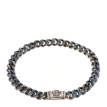 DAVID YURMAN Sterling Silver Blue Sapphire Petite Pave Curb Link Bracelet DAVID YURMAN Sterling Silver Blue Sapphire Petite Pave Curb Link Bracelet