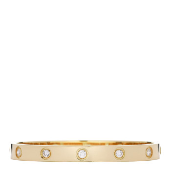 CARTIER 18K Yellow Gold 10 Diamond LOVE Bracelet 16 CARTIER 18K Yellow Gold 10 Diamond LOVE Bracelet 16