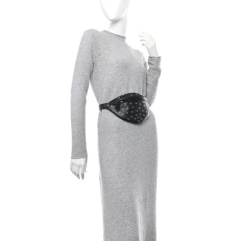 ALAIA Lambskin Grommet Belt Bag Black ALAIA Lambskin Grommet Belt Bag Black