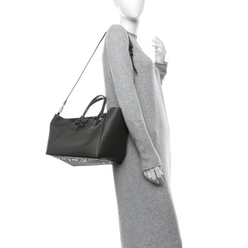 CHRISTIAN LOUBOUTIN Calfskin Empire Spike Studded Cabachic Tote Rocket