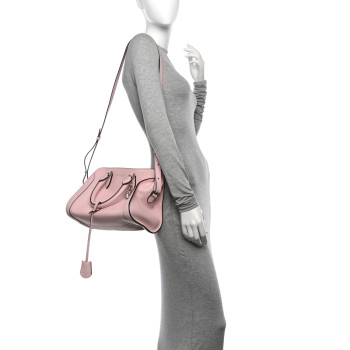 ALEXANDER MCQUEEN Calfskin Small Skull Padlock Zip Around Tote Baby Pink ALEXANDER MCQUEEN Calfskin Small Skull Padlock Zip Around Tote Baby Pink