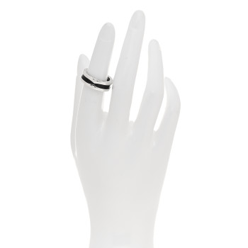 BULGARI Sterling Silver Ceramic Save The Children One-Band Ring 51 5.75 BULGARI Sterling Silver Ceramic Save The Children One-Band Ring 51 5.75