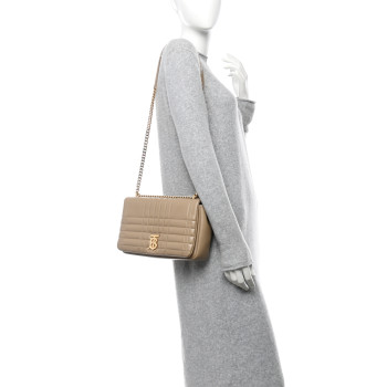 BURBERRY Lambskin Quilted Medium Lola Bag