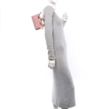 CHRISTIAN DIOR Lambskin Cannage Dioramour Micro Lady D-Joy Melacoton CHRISTIAN DIOR Lambskin Cannage Dioramour Micro Lady D-Joy Melacoton