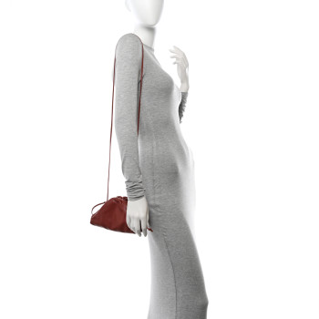 BOTTEGA VENETA Butter Calfskin The Mini Pouch Rust