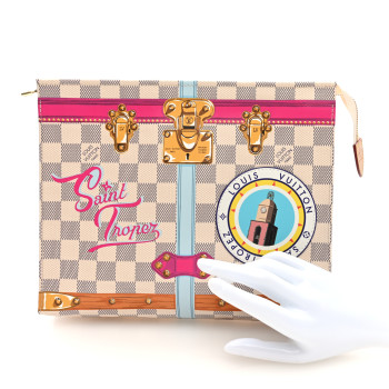 LOUIS VUITTON Damier Azur Summer Trunks Saint Tropez Toiletry Pouch 26
