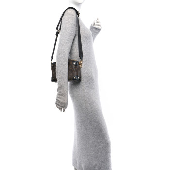 LOUIS VUITTON Monogram Petite Malle Souple Black