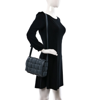 BOTTEGA VENETA Nappa Maxi Intreccio Padded Cassette Crossbody Bag Thunder