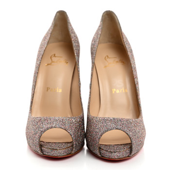 CHRISTIAN LOUBOUTIN Glitter Emmanuelle 120 Pumps 37 Multicolor
