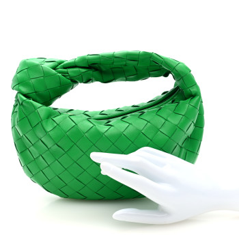 BOTTEGA VENETA Nappa Intrecciato Mini Jodie Parakeet