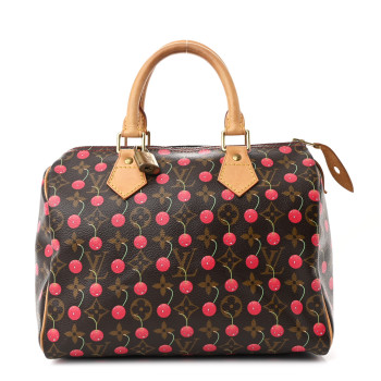 LOUIS VUITTON Monogram Cerises Speedy 25