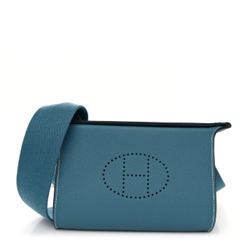 HERMES Togo Videpoches New Blue Jean