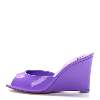 CHRISTIAN LOUBOUTIN Patent Me Dolly Zeppa 85 Sandals 36 Frou Frou