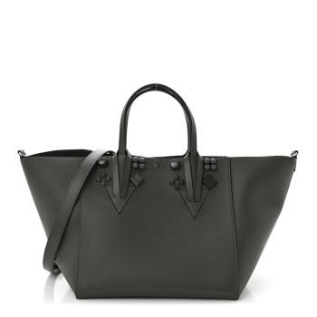 CHRISTIAN LOUBOUTIN Calfskin Empire Spike Studded Cabachic Tote Rocket