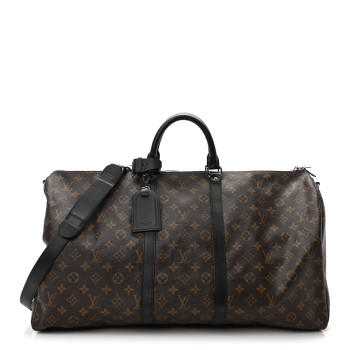 LOUIS VUITTON Monogram Macassar Keepall Bandouliere 55