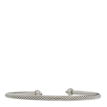 DAVID YURMAN Sterling Silver Morganite Diamond 4mm Cable Classics Bracelet DAVID YURMAN Sterling Silver Morganite Diamond 4mm Cable Classics Bracelet