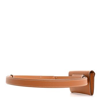 HERMES Epsom Kelly Pocket Belt Gold