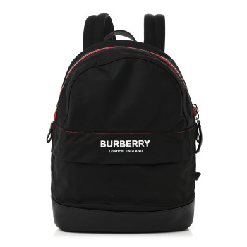 BURBERRY Nylon Medium Logo Backpack Black