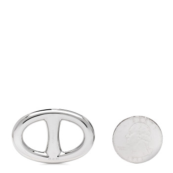 HERMES Palladium Chaine D'Ancre Scarf Ring