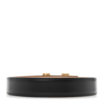 HERMES Box Swift 32mm H Belt 90 Black Gold