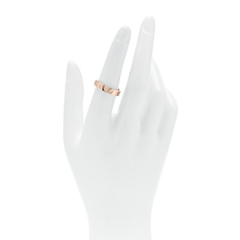 CARTIER 18K Pink Gold Diamond 4mm LOVE Wedding Band Ring 53 6.5 CARTIER 18K Pink Gold Diamond 4mm LOVE Wedding Band Ring 53 6.5