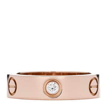 CARTIER 18K Pink Gold 3 Diamond 5.5mm LOVE Ring 56 7.75 CARTIER 18K Pink Gold 3 Diamond 5.5mm LOVE Ring 56 7.75