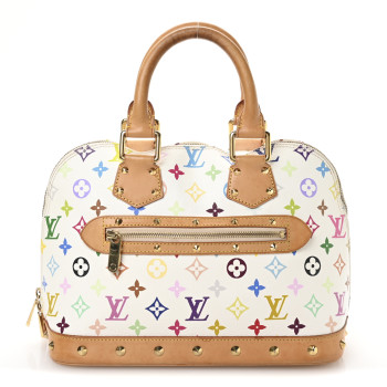 LOUIS VUITTON Monogram Multicolor Alma White